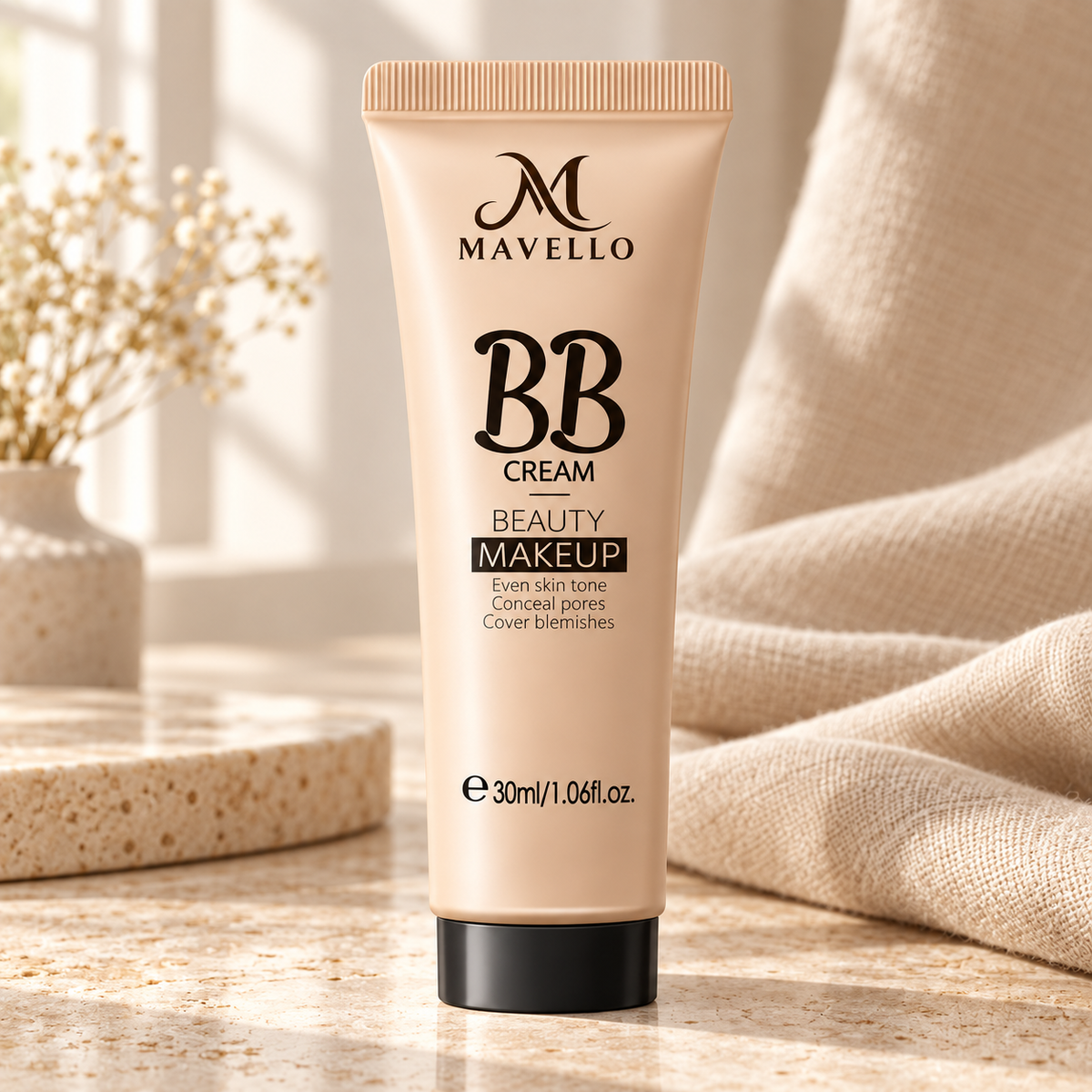Mavello BB Cream vanity scene packaging concept